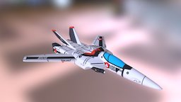 VF1A Fighter mode 3D Model