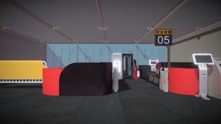 安检 3D Model