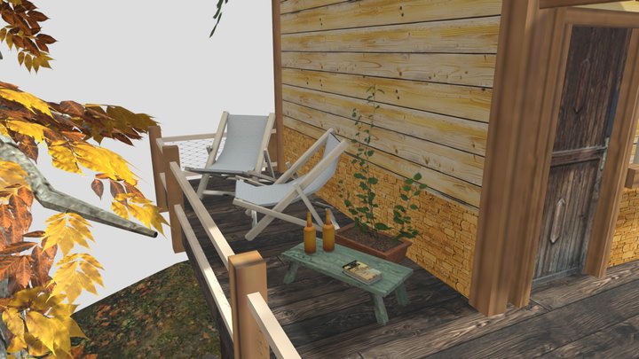 DAE Diorama - Eco House 3D Model