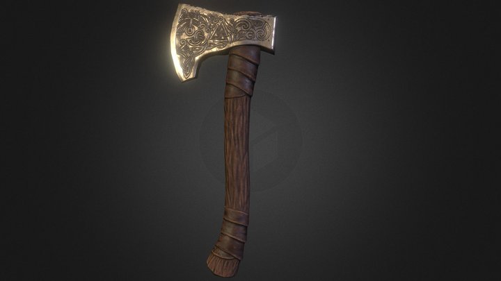 Norse Axe 3D Model