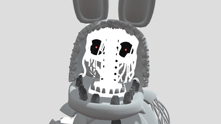 WitheredBonnie the broken bunny robot fnaf 2 3D Model