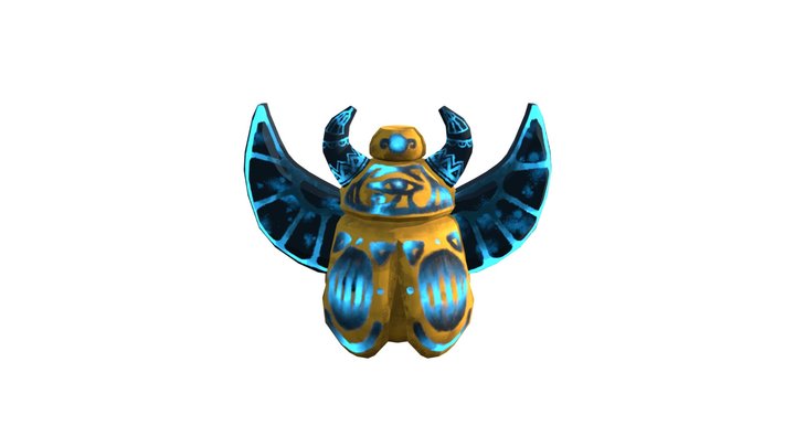 CyberPunk Egypt shooter scarab bomb 3D Model
