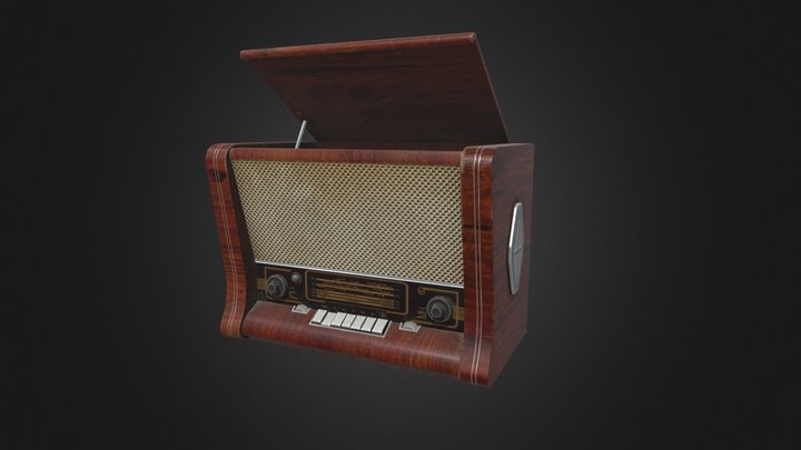 Vintage-radio 3D models - Sketchfab