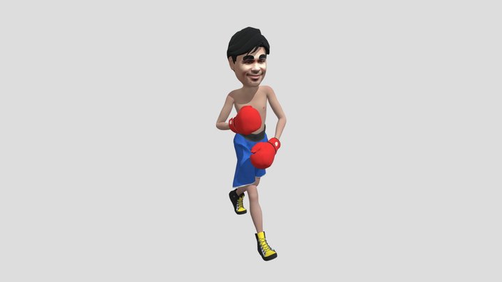 Manny Pacquiao Toon 3D Model