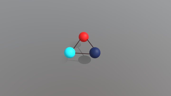 Molecules atoms. 3D Model