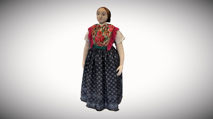 Hoyerswerdaer Tanztracht der Mädchen 3D Model