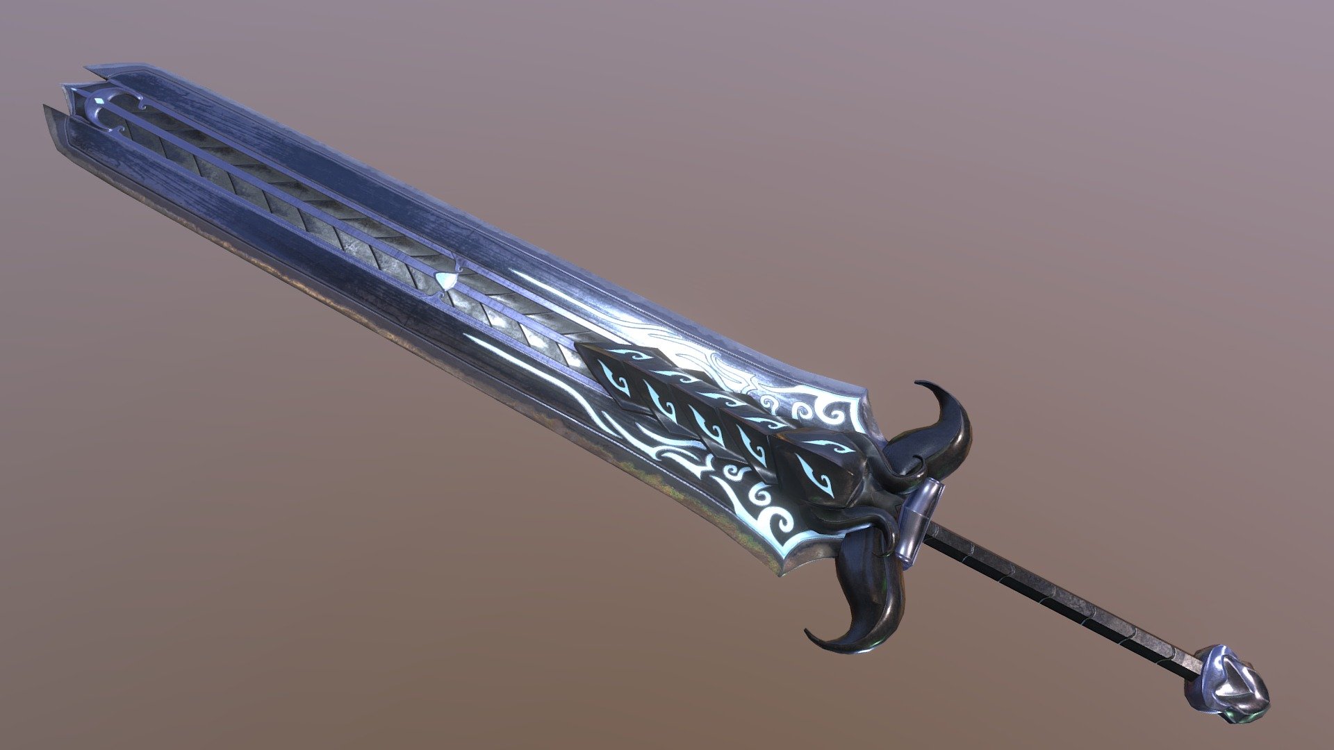 Fantasy GreatSword Buy Royalty Free 3D Model By Bruno Sidarta 