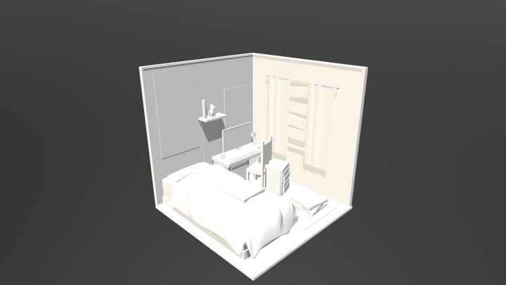 Isometric Room Export 3D Model