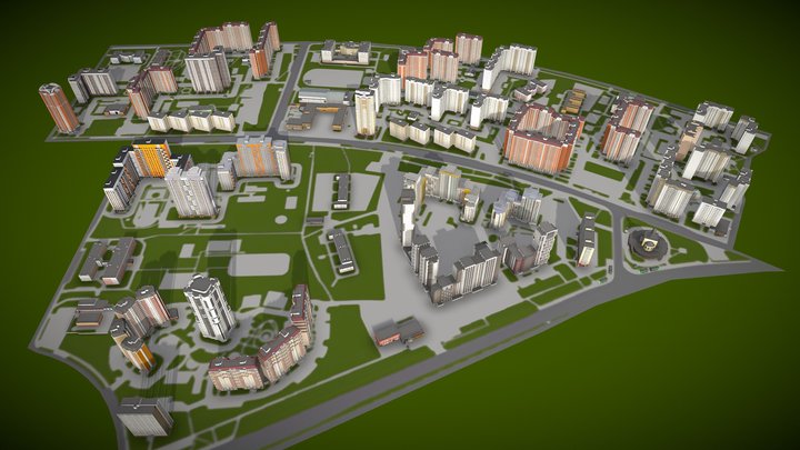 Район "Бескудниково" 2 вариант 3D Model