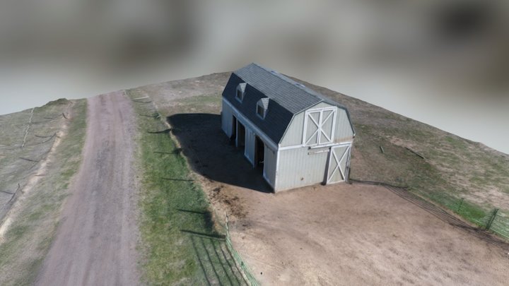 Old Barn Drone Test 1 3D Model