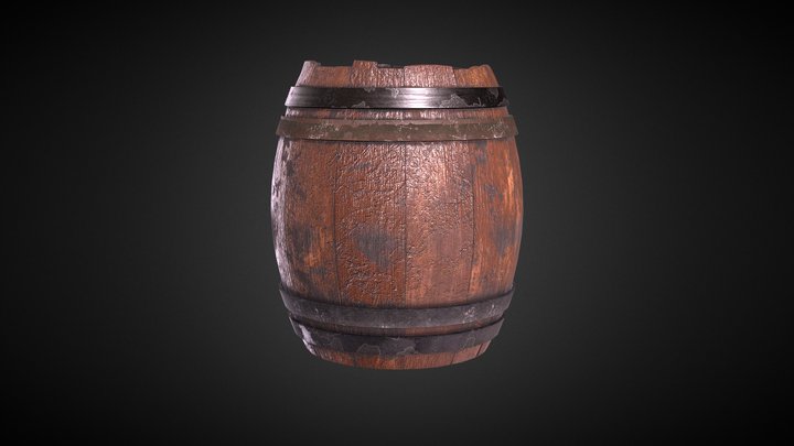 Tonneau basique 3D Model