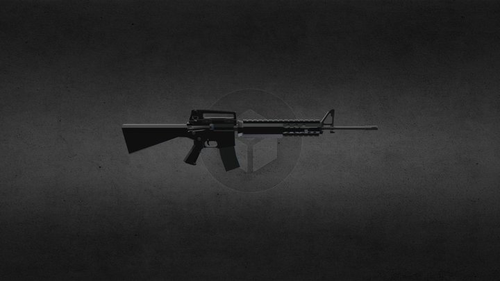 M16A4 3D Model