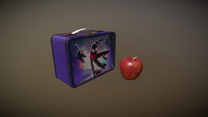 Aged Spider-verse Lunchbox 3D Model