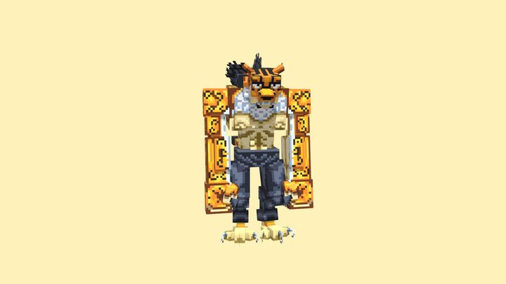 Leopard Hybrid from One Piece 3D Model