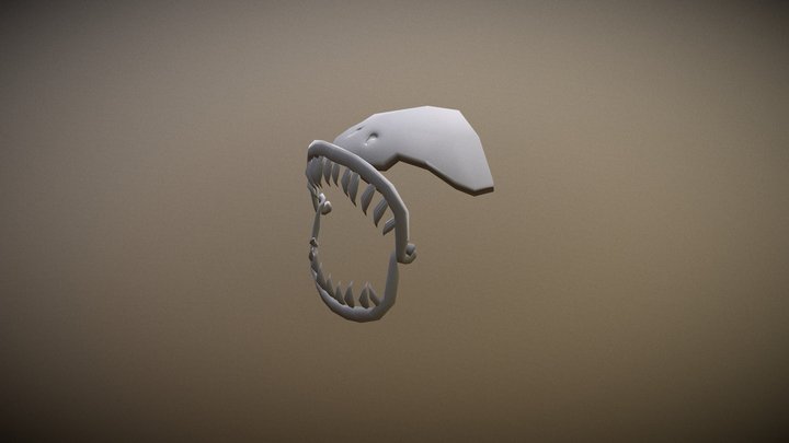 Sandworm Skull 3D Model