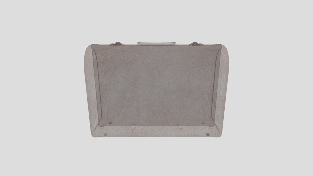 Vintage Rigid Leather Suitcase B