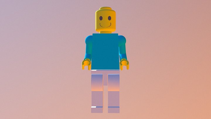 측면이 징그러운 웃는 레고 3D Model