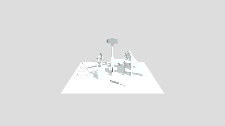 Geometric Props 3D Model