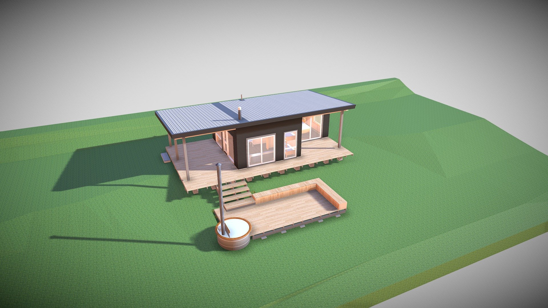 Cabaña Valle de Elqui — Sketchfab embed 3D viewer