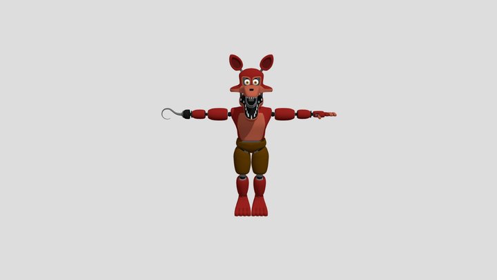 Splink Unnightmare Foxy FNAFSFM1 3D Model