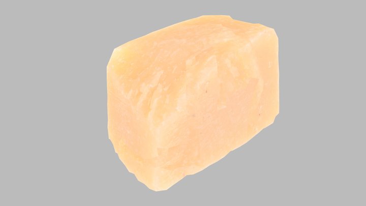 Parmesan cheese - lowpoly 3D Model