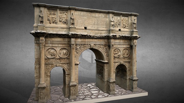 Arco de Constantino, Roma (s. IV d.C) 3D Model