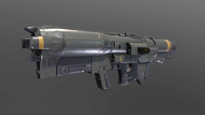 Doom 2016 Weapon Summative 3D Model