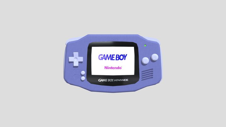 Nintendo Gameboy Advance (GBA) 3D Model