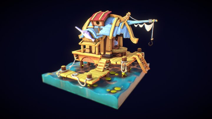 Angler's house 3D Model