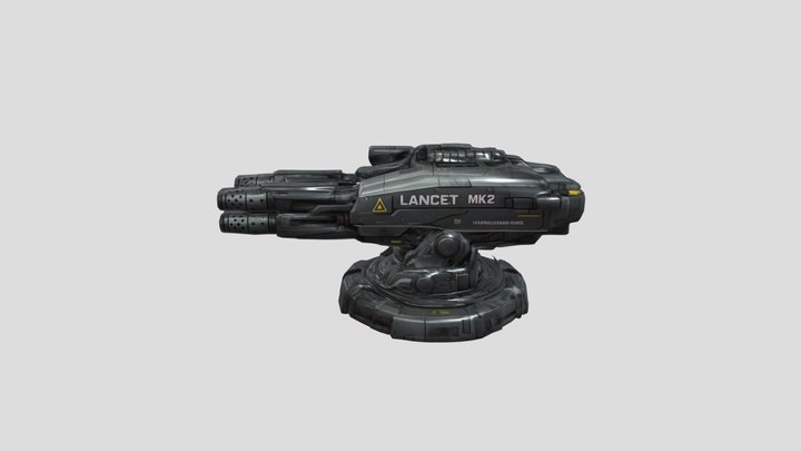 Lancet MK2 Turret 3D Model