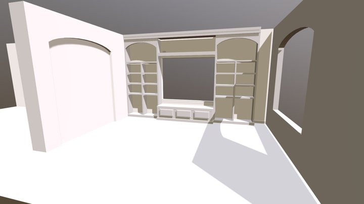 Bookcase 01 3D Model