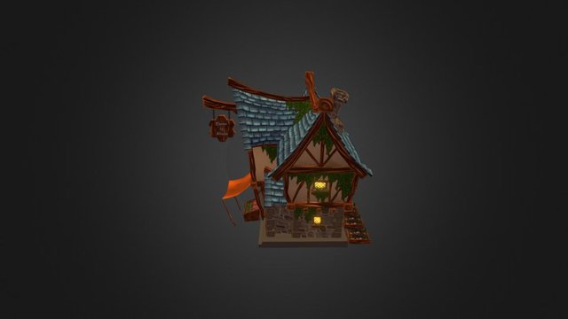 Little tudor florist 3D Model