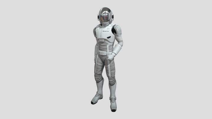mu Space Corp Spacesuit 3D Model