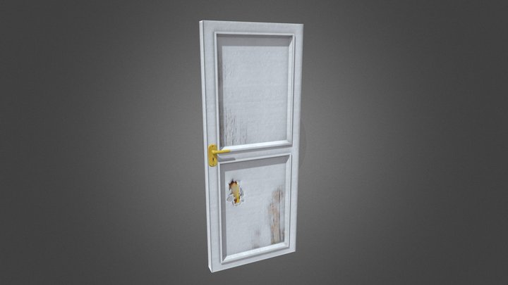 Low Poly door 3D Model