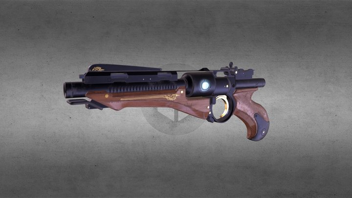 sci-fi blaster 3D Model