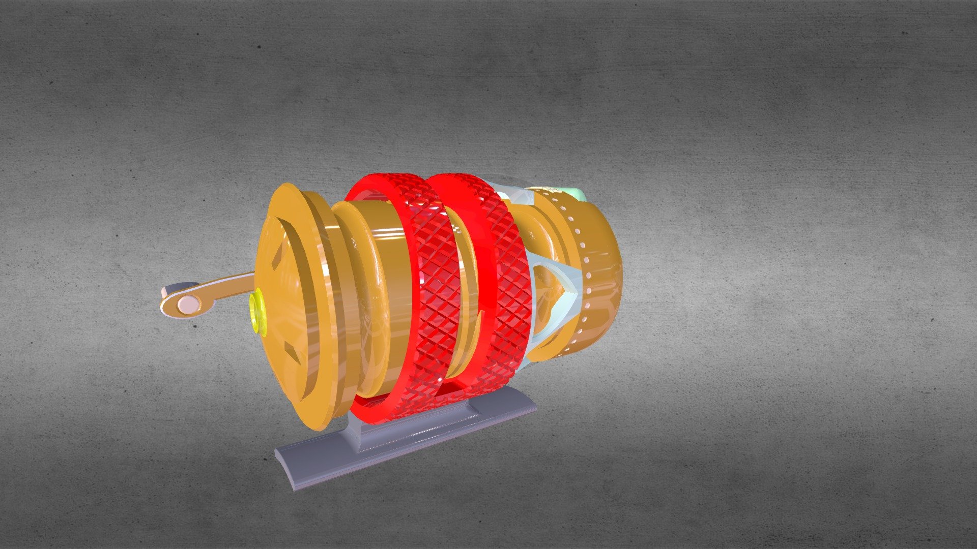 Fishing Reel - 3D model by o9p [a0ba099] - Sketchfab