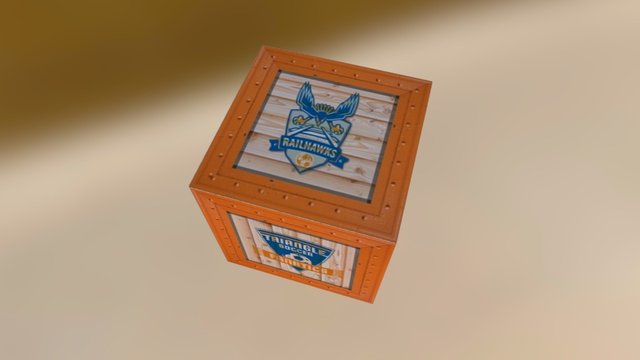 Carolina Railhawks Crate 3D Model
