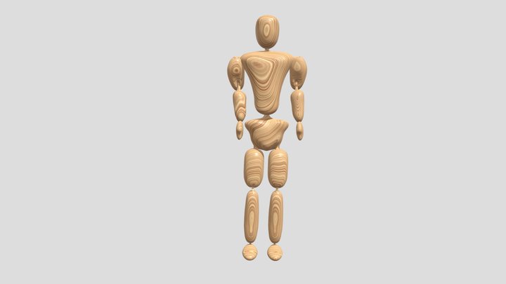 Animated Pose Doll 3D Model