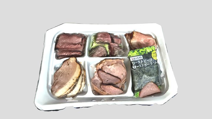 Roast Meat Party Set (Mini) 3D Model