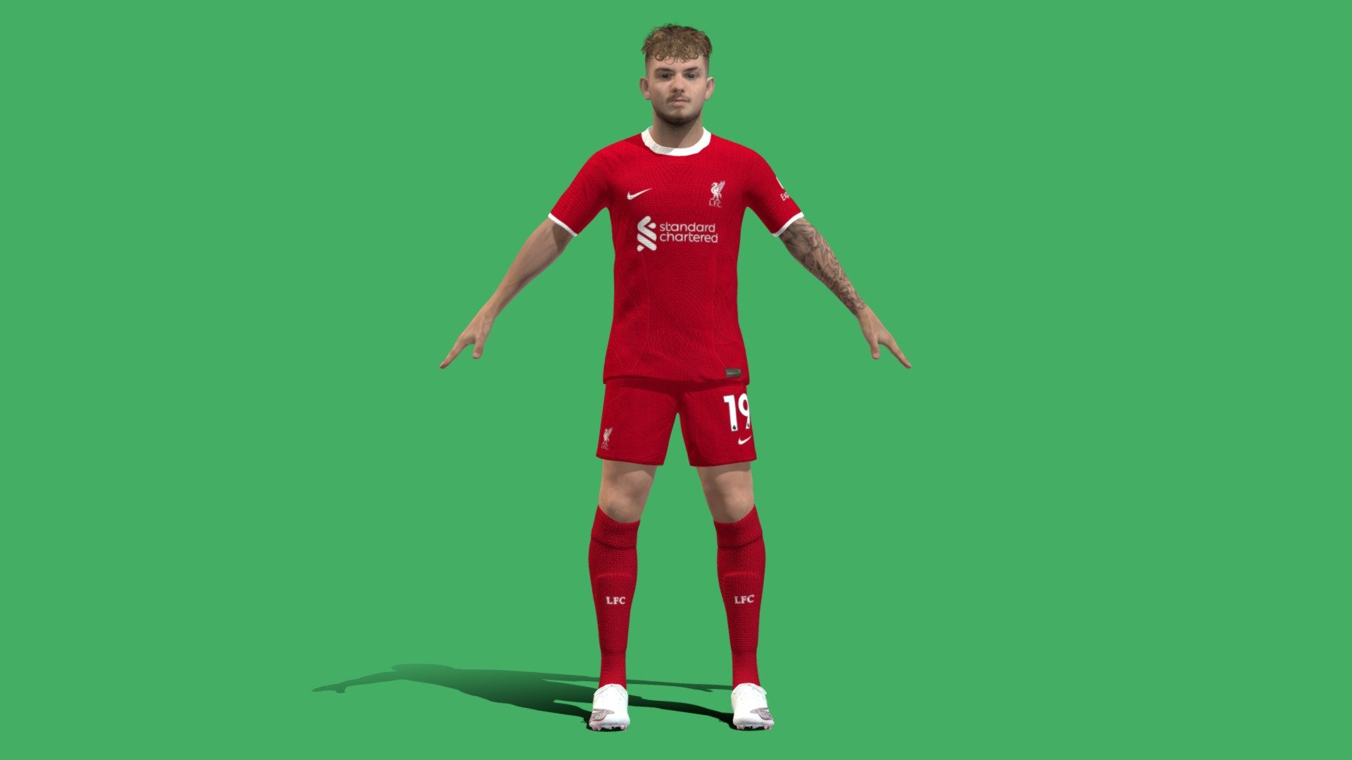 3D Rigged Harvey Elliott Liverpool 2024 - 3D model by changjinew ...