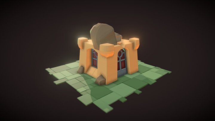 Stone House 3D Model