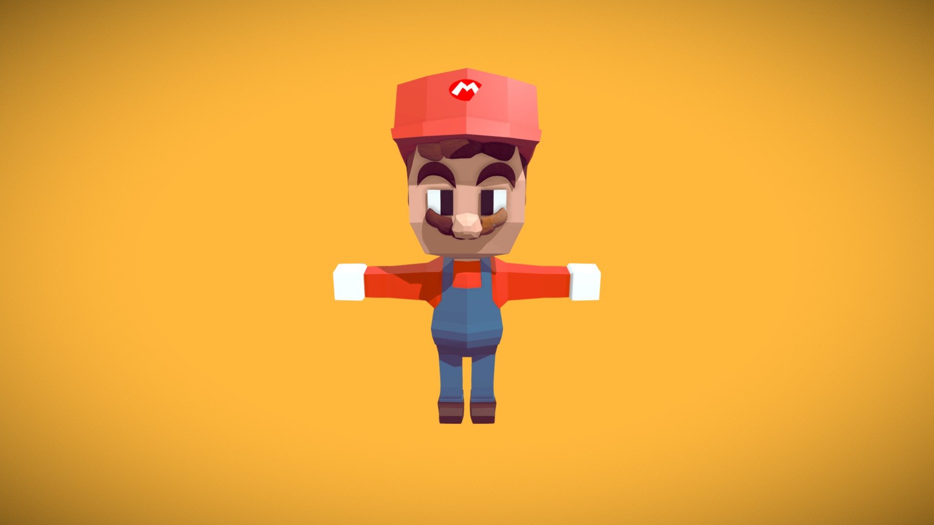 Super Mario Low Poly Rigged 3d Model 3d Model By Anshumanstark