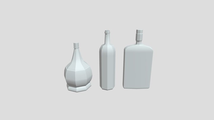 GAM401 Bottles 3D Model