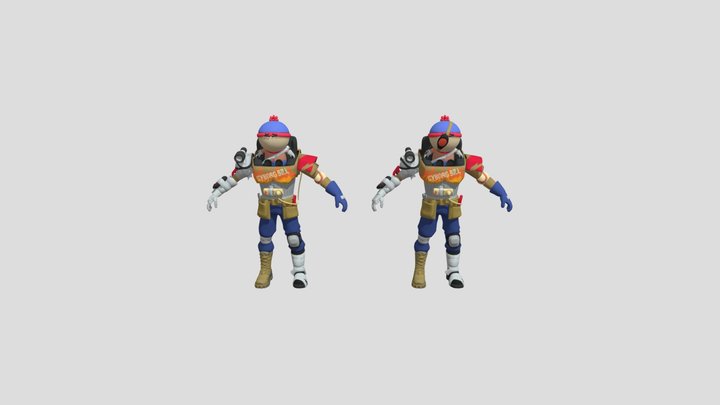 Fortnite Stan Marsh (Both Variants) 3D Model