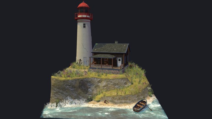 DAE Diorama - By the Ocean 3D Model
