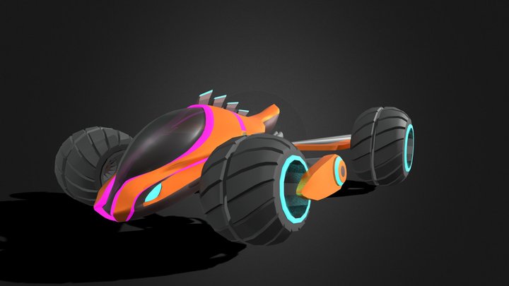 Froggy Car 3D Model