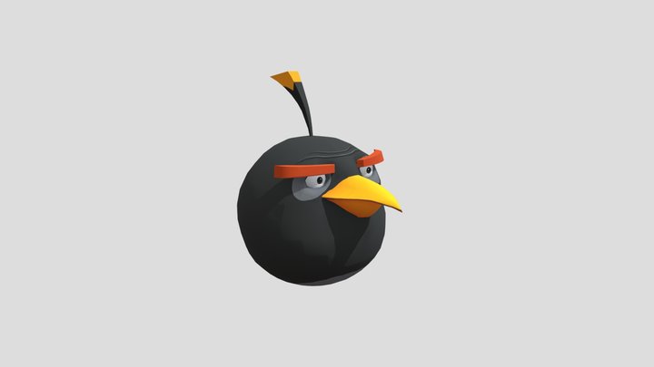 Angry Birds Go! Bomb 3D Model