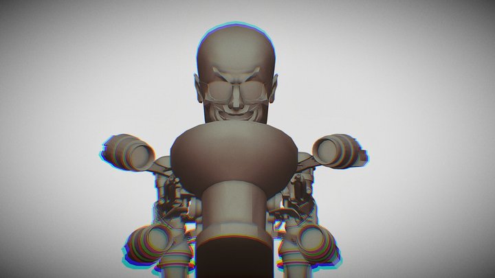 scientific mecha toiled 3D Model