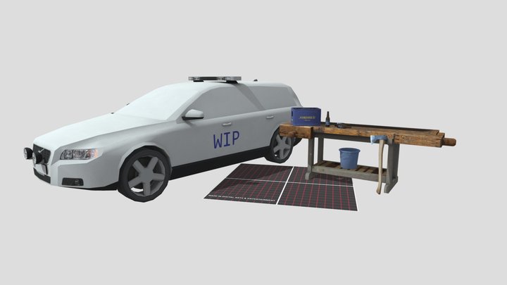 DAE 5 Finished Props - Forest loner 3D Model