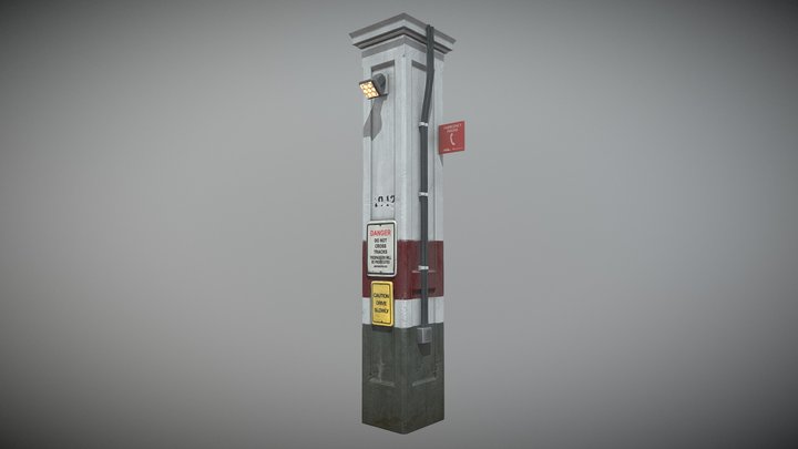 Platform Pillar 3D Model
